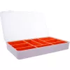 InLine onderdelenbox, 9 vakken, 290x185x45mm, oranje