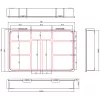 InLine onderdelenbox, 9 vakken, 290x185x45mm, oranje
