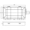 InLine onderdelenbox, 5 vakken, 206x107x33mm, transparant