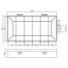 InLine onderdelenbox, 6 vakken, 206x107x33mm, transparant
