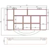 InLine onderdelenbox, 11 vakken, 271x186x40mm, oranje