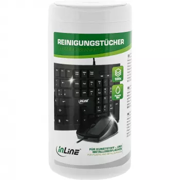 InLine reinigingsdoekjes vochtige computerreinigingsdoekjes 100 stuks