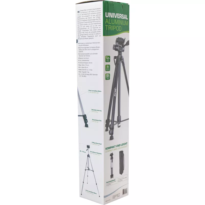 InLine Professional licht statief zwart 5 kg draagvermogen 173 cm hoogte
