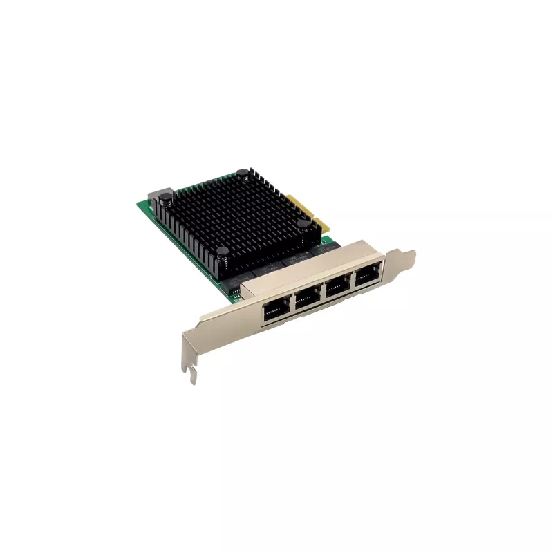InLine quad Gigabit netwerkkaart, 4x RJ45 2,5 Gbit/s, PCIe x4, incl. LP-beugel