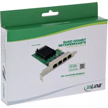 Interne Ethernet-netwerkkaart InLine 51127B 1000 Mbit/s PCI Express