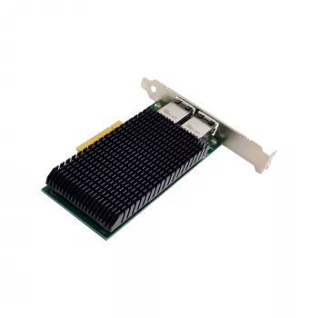 InLine dual 10-Gigabit netwerkkaart, 2x RJ45 10Gb/s, PCIe x8, incl. LP-beugel