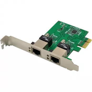 Netwerkkaart InLine 51128K dual Gigabit 2x RJ45 PCIe x1