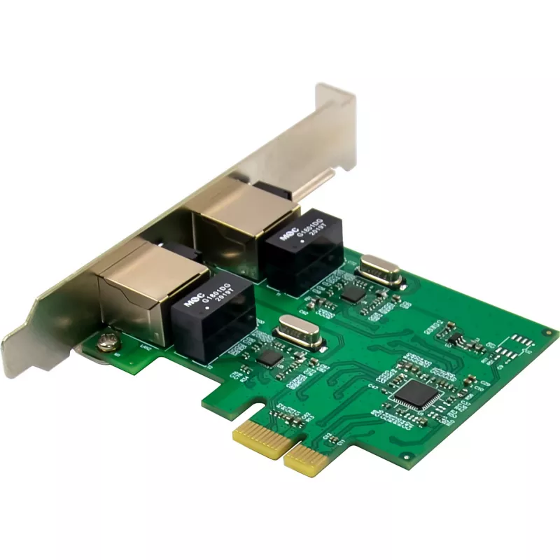 Netwerkkaart InLine 51128K dual Gigabit 2x RJ45 PCIe x1
