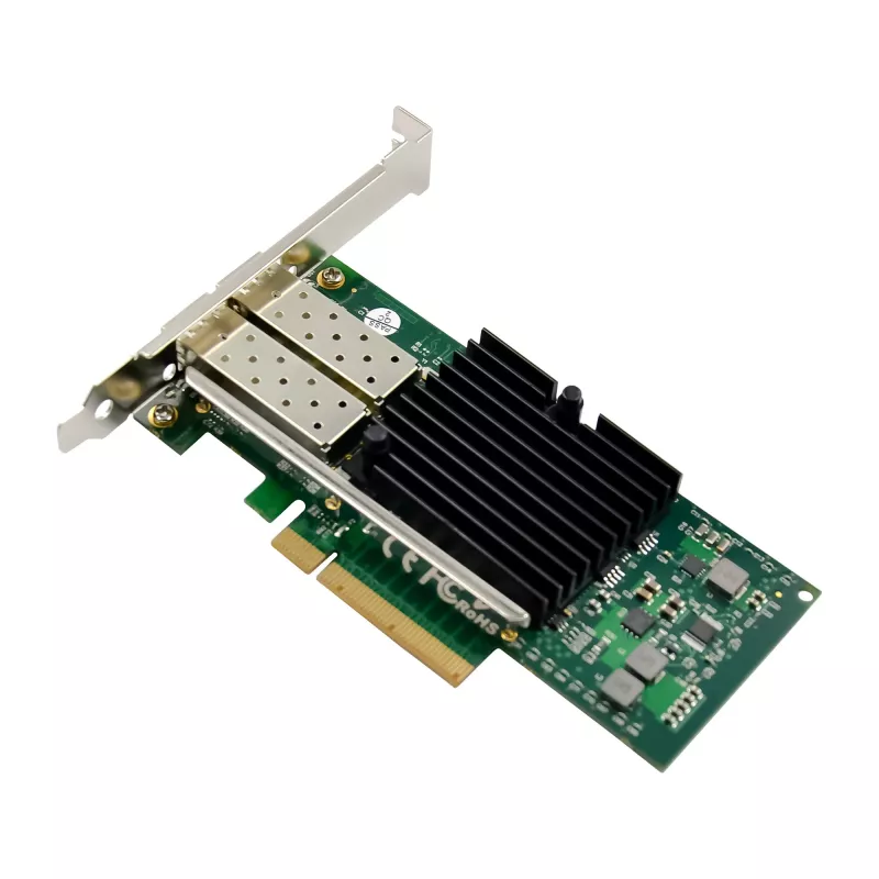 InLine dual 10 Gigabit netwerkkaart, 2x SFP+, PCIe x8, incl. LP-beugel