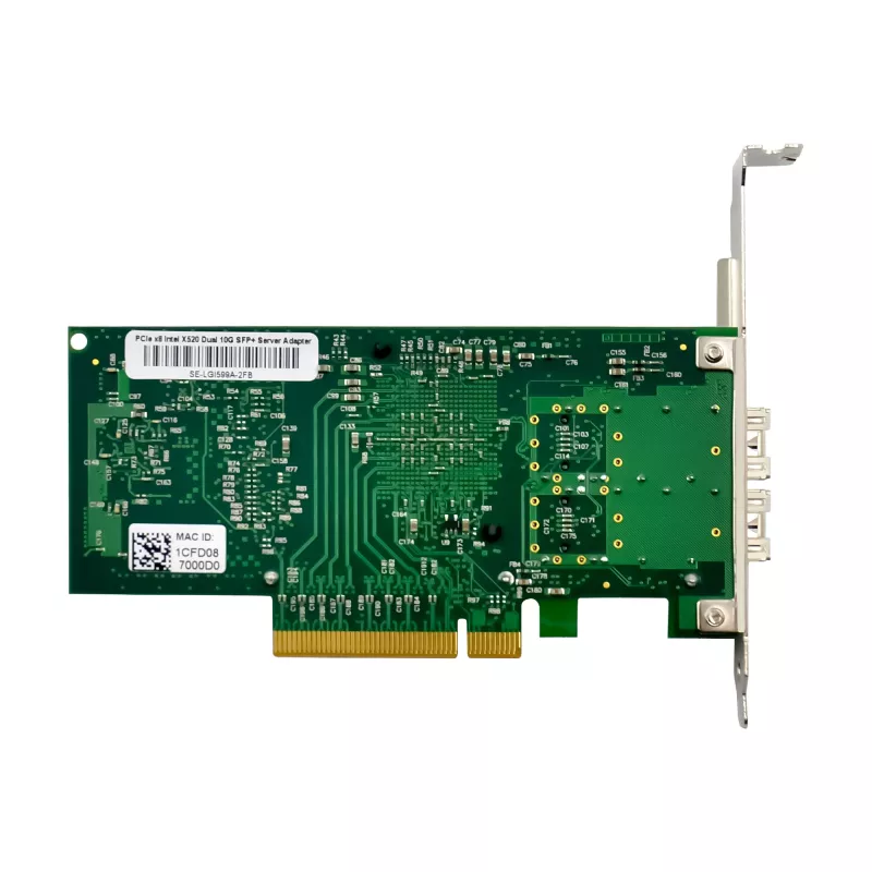 InLine dual 10 Gigabit netwerkkaart, 2x SFP+, PCIe x8, incl. LP-beugel