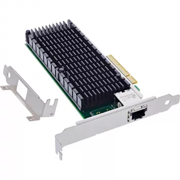 InLine 10-Gigabit-netwerkkaart, 1x RJ45 10Gb/s, PCIe x8, incl. LP-beugel