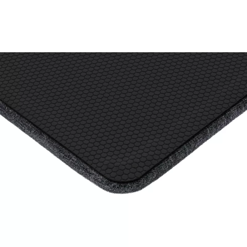 InLine muismat met polssteun, textiel, zwart