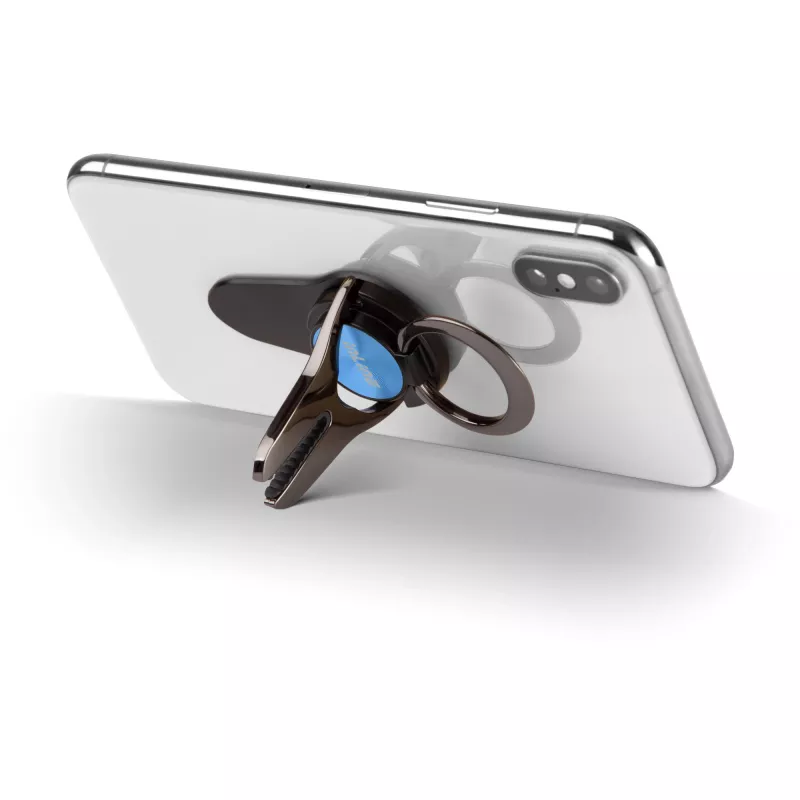 InLine smartphone 3-in-1 autohouder, standaard, fingerhouder, blauw
