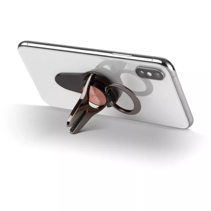 InLine smartphone 3-in-1 autohouder, standaard, fingerhouder, roségoud