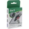 InLine smartphone 3-in-1 autohouder, standaard, fingerhouder, zwart