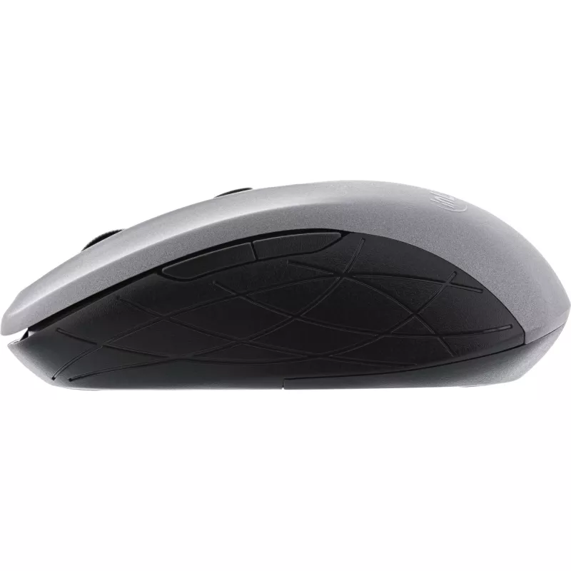 InLine muis 3-in-1, Bluetooth + 2x 2,4 GHz, 5 knoppen, optisch, grijs/zwart