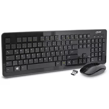InLine Design Desktop-set, USB 2,4 GHz, max. 1600 dpi, zwart, DEUTSCH