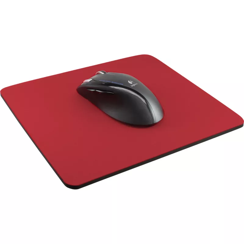 Muispad InLine 250x220x6mm rood antislip textieloppervlak