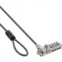 InLine notebook-beveiligingsslot met cijfercombinatie 4,4 mm x 2 m