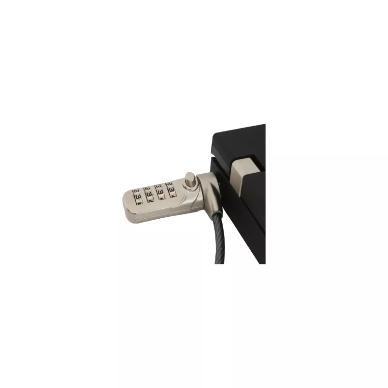 InLine notebook-beveiligingsslot met cijfercombinatie 4,4 mm x 2 m
