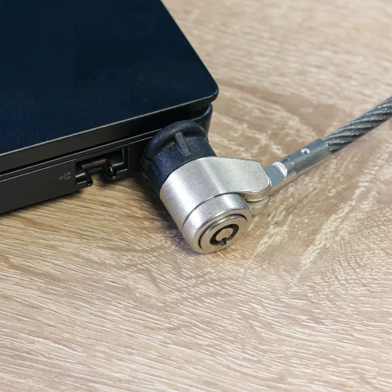InLine notebook security lock met sleutel 4,4mm x 2m