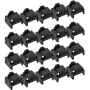 InLine RJ45-poortblokkeerder, navulset van 20 stuks, zwart