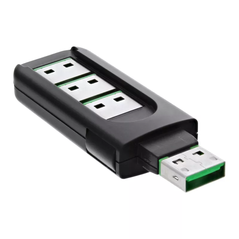 InLine USB-poortblokkeerder, 4-poorts blokkeerder