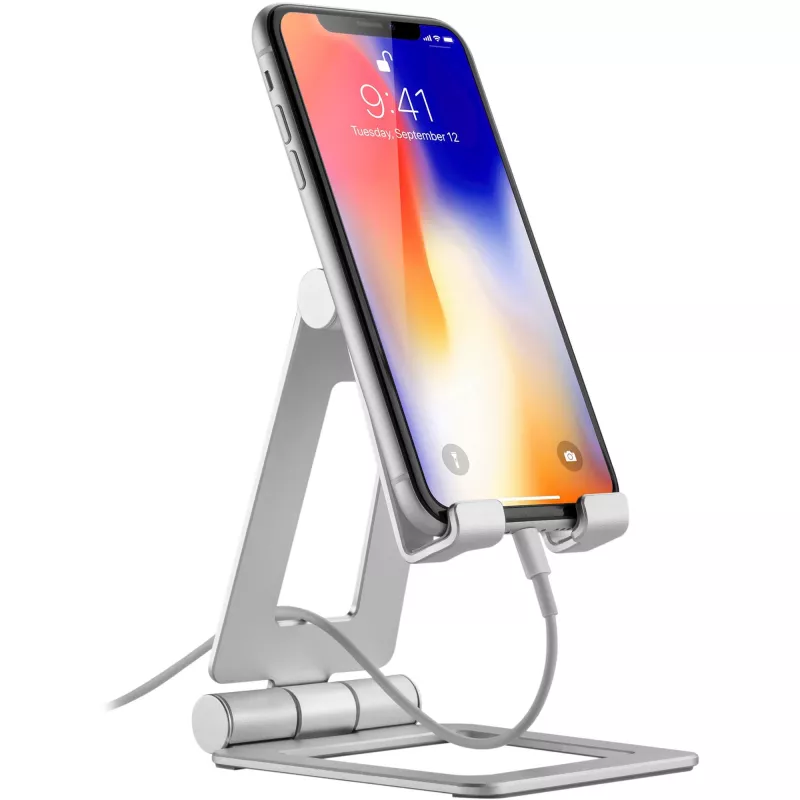 Universele smartphone-/tablethouder InLine 55729A voor apparaten tot 10 inch, verstelbare klemming, voor bureau/montage