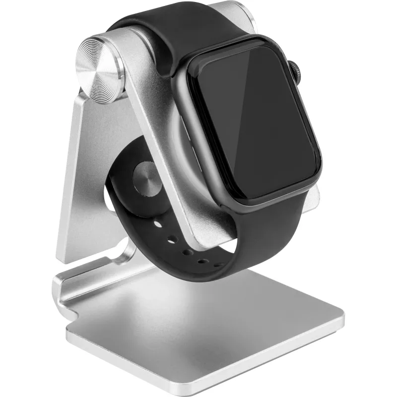 Houder InLine aluminium houder voor de Apple Watch zilver