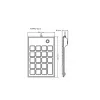Perixx PERIPAD-202U numeriek toetsenblok USB-A zwart (57161E)