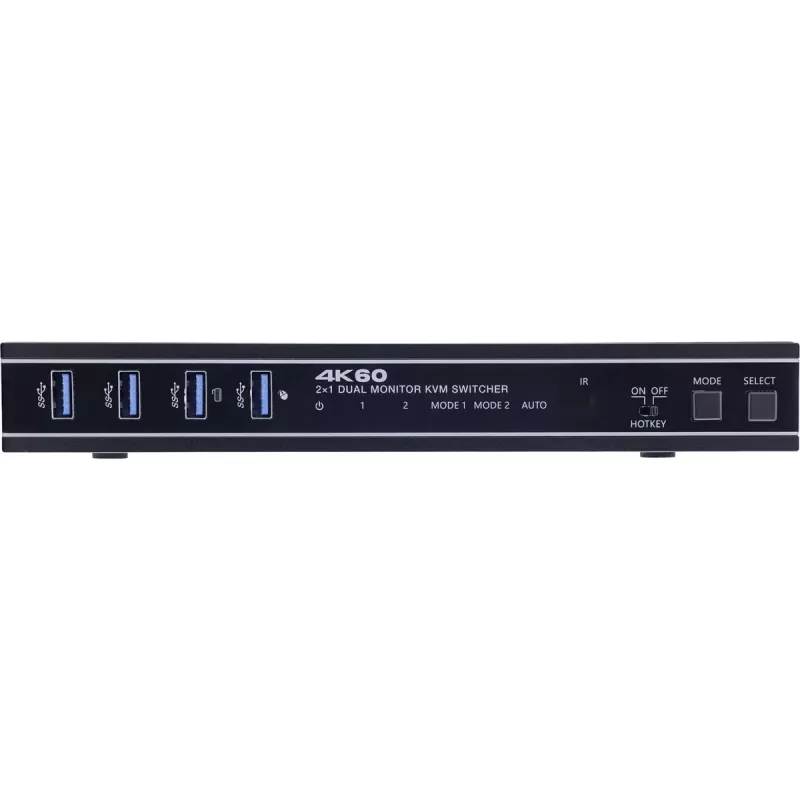 InLine 57885F KVM-switch, 2-voudig, HDMI, 4K60Hz, dubbele monitor