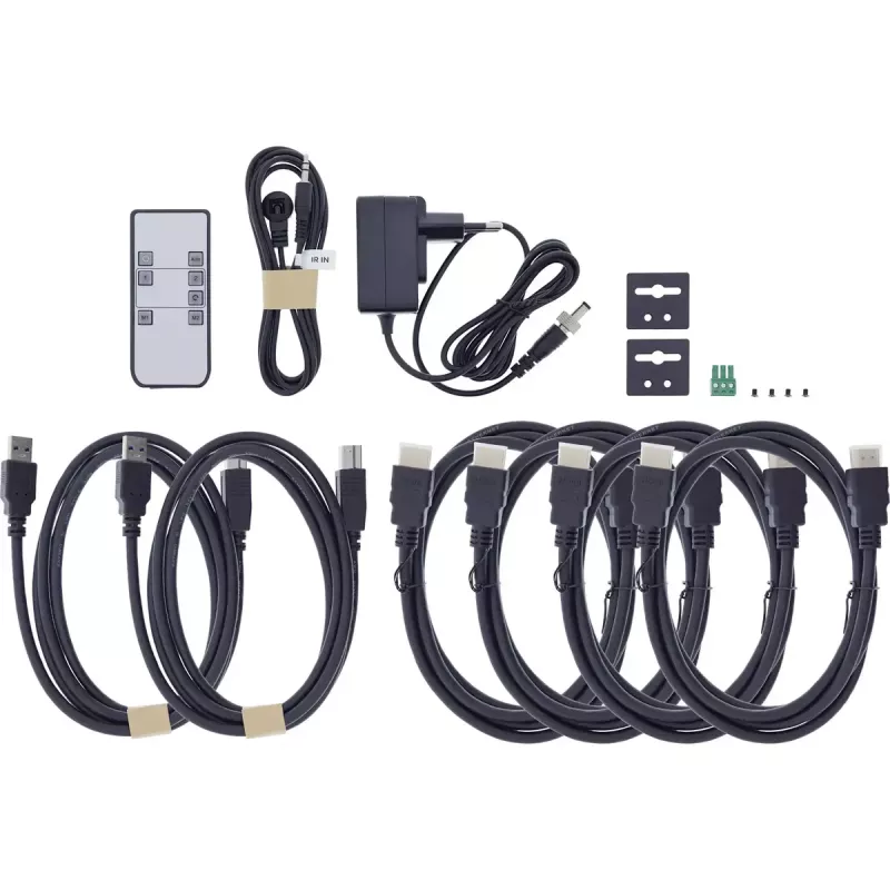 InLine 57885F KVM-switch, 2-voudig, HDMI, 4K60Hz, dubbele monitor