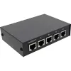 InLine RJ45-schakelaar handmatig 1 naar 4, 5x RJ45-bus Fast Ethernet