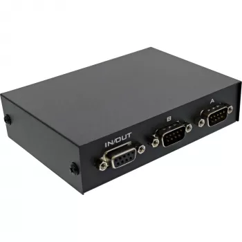 InLine seriële schakelaar handmatig 2-poorts RS232 9-polig Sub-D bekabeld