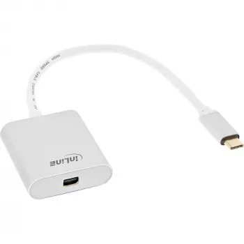 USB-displayadapter InLine 64105S USB-C-stekker naar Mini DisplayPort 4K 60Hz zilver