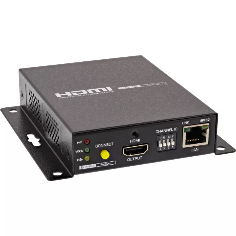 KVM-extender InLine 64601 4K HDMI USB over IP tot 100 m