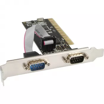InLine PCI multi-I/O-controllerkaart 2 DB9 seriële interfaces