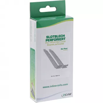 InLine PCI-/PCI-E-slotbeugel geperforeerd set van 2