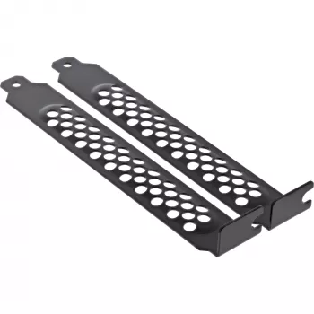 InLine PCI-/PCI-E-slotbeugelset, geperforeerd, 2 stuks, zwart