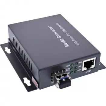 InLine 66659F netwerk-mediaconverter 10000 Mbit/s 1310 nm singlemode zwart