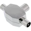InLine antenne-T-verdeler voor tv 1x coaxbus naar 2x coaxstekker 69914