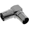 InLine antenne-coaxadapter IEC stekker naar bus haaks metaal 69915M