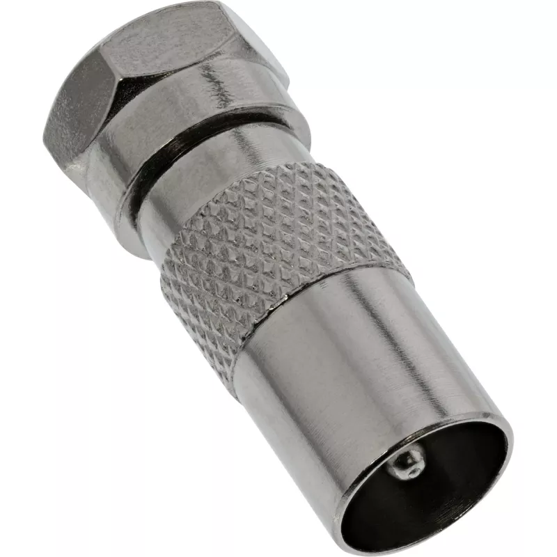 InLine coaxadapter F-stekker SAT naar IEC-stekker antenne