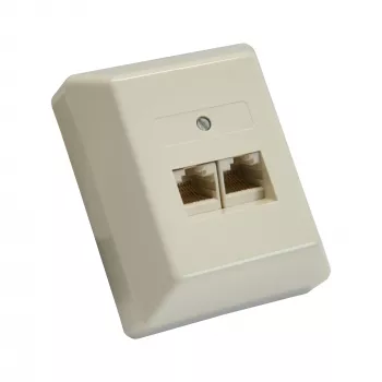 InLine ISDN wandcontactdoos 2x RJ45 bus 2x 8 poort 69988B