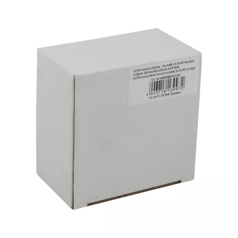 InLine ISDN wandcontactdoos 2x RJ45 bus 2x 8 poort 69988B