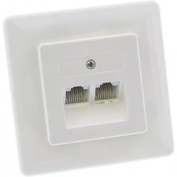 InLine ISDN wandplaat 2x RJ45 bus 2x 8 poort 69989C
