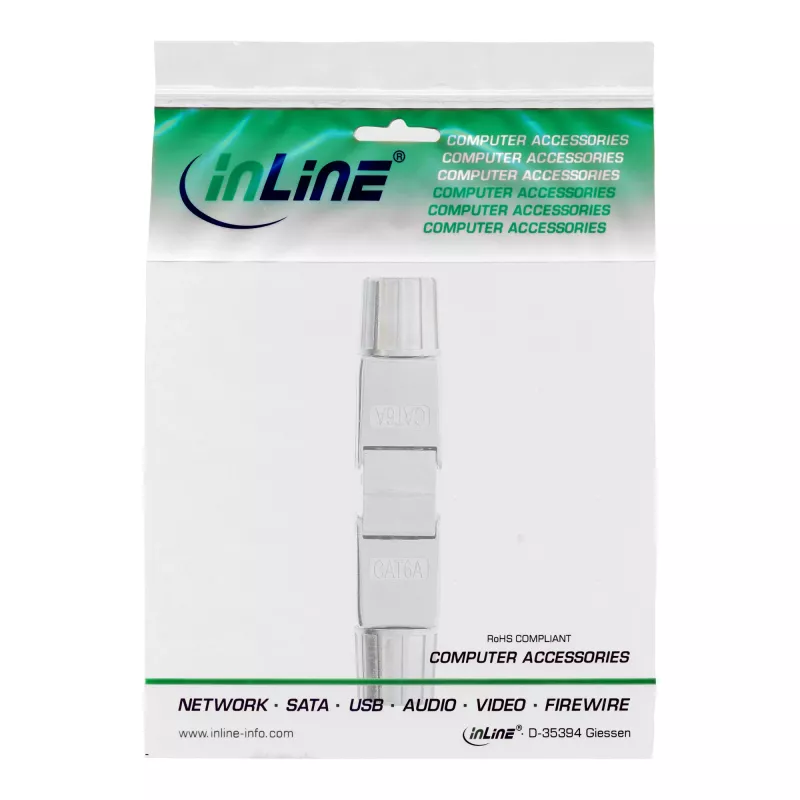 InLine kabelverbinder Cat.6A afgeschermd gereedschapsvrije koppelaar 69992E