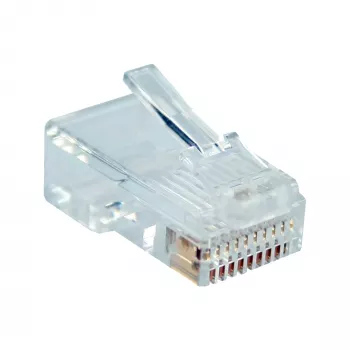 InLine Modulaire stekker 10P10C voor het krimpen van een Western-connector op lintkabel, 10 st.