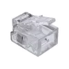 InLine modulaire stekker 6P4C RJ11 om te crimpen op ronde kabel, 10 st.
