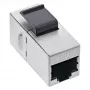 InLine RJ45-module bus-naar-bus SNAP-In Cat.6 STP, zwart/zilver